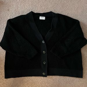 Black cardigan